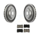 Transit Auto - Front Coated Disc Brake Rotors And Ceramic Pads Kit For Subaru Impreza WRX STI KGC-100136