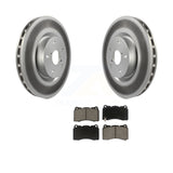 Transit Auto - Front Coated Disc Brake Rotors And Ceramic Pads Kit For Subaru Impreza WRX STI KGC-100136