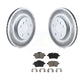 Transit Auto - Front Coated Disc Brake Rotors And Ceramic Pads Kit For Mini Cooper KGC-100144