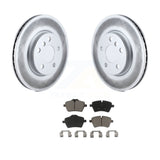 Transit Auto - Front Coated Disc Brake Rotors And Ceramic Pads Kit For Mini Cooper KGC-100144