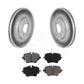 Transit Auto - Front Coated Disc Brake Rotors And Ceramic Pads Kit For Mini Cooper Countryman Clubman KGC-100146