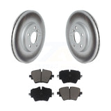 Transit Auto - Front Coated Disc Brake Rotors And Ceramic Pads Kit For Mini Cooper Countryman Clubman KGC-100146
