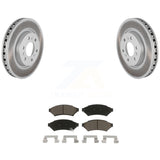 Transit Auto - Front Coated Disc Brake Rotors And Ceramic Pads Kit For Chevrolet Uplander Buick Terraza Pontiac Montana Saturn Relay KGC-100152