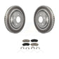 Transit Auto - Front Coated Disc Brake Rotors And Ceramic Pads Kit For Honda Odyssey Passport KGC-100161