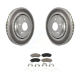Transit Auto - Front Coated Disc Brake Rotors And Ceramic Pads Kit For Honda Odyssey Passport KGC-100161