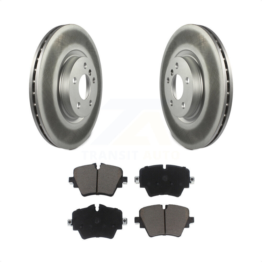 Transit Auto - Front Coated Disc Brake Rotors And Ceramic Pads Kit For BMW X1 Mini Cooper Countryman X2 228i xDrive Gran Coupe KGC-100168