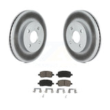 Transit Auto - Front Coated Disc Brake Rotors And Ceramic Pads Kit For Chevrolet Cobalt Saturn Ion Pontiac G5 Pursuit KGC-100189