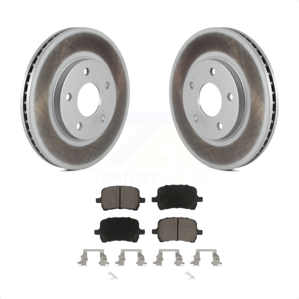 Transit Auto - Front Coated Disc Brake Rotors And Ceramic Pads Kit For Chevrolet HHR KGC-100191