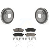 Transit Auto - Front Coated Disc Brake Rotors And Ceramic Pads Kit For Ford F-150 Lincoln Mark LT With 6 Lug Wheels 4WD KGC-100222