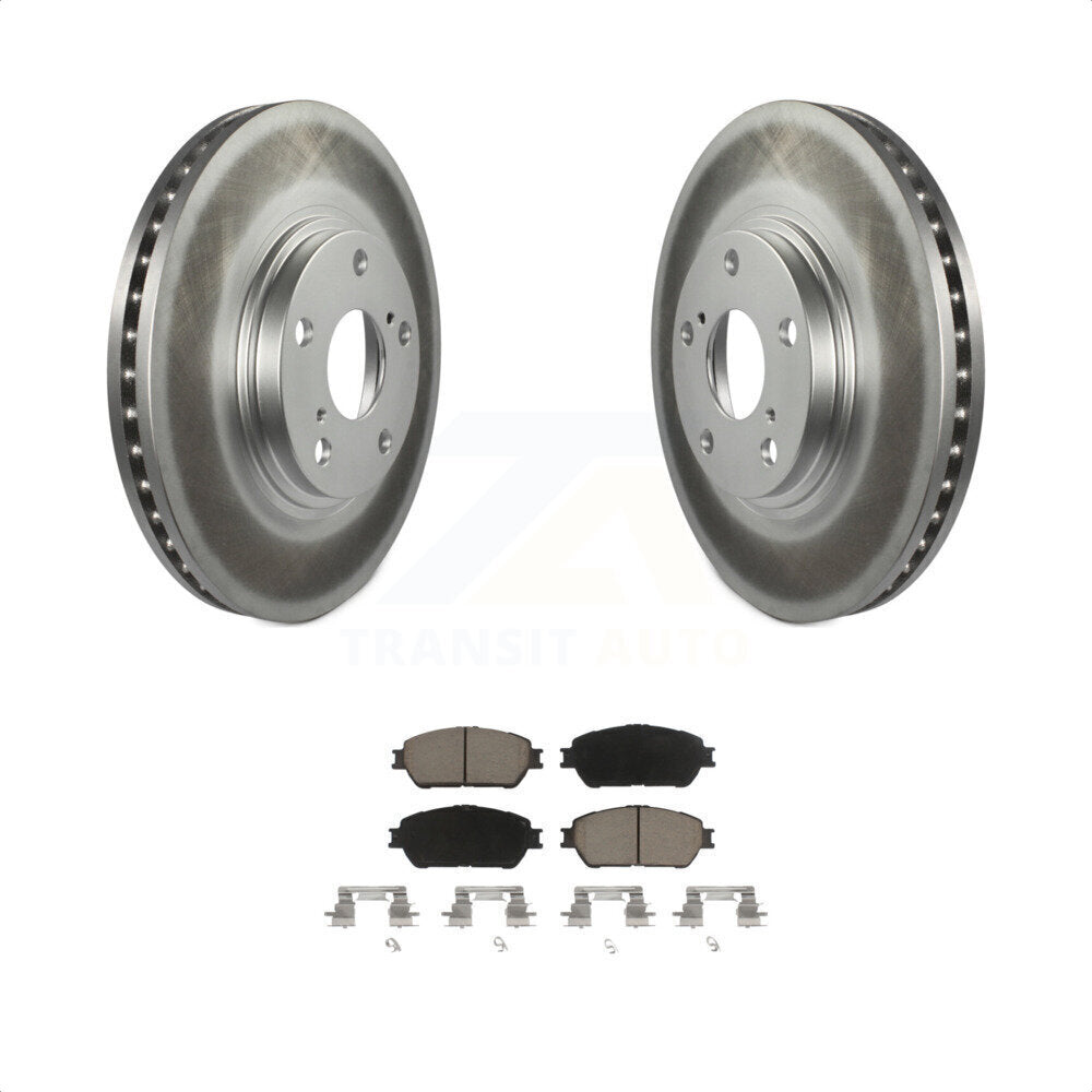 Transit Auto - Front Coated Disc Brake Rotors And Ceramic Pads Kit For 2004-2006 Lexus ES330 KGC-100230