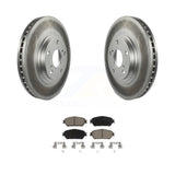 Transit Auto - Front Coated Disc Brake Rotors And Ceramic Pads Kit For 2004-2006 Lexus ES330 KGC-100230