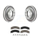 Transit Auto - Front Coated Disc Brake Rotors And Ceramic Pads Kit For 2012-2021 Nissan NV2500 NV3500 NV1500 KGC-100236