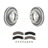 Transit Auto - Front Coated Disc Brake Rotors And Ceramic Pads Kit For 2012-2021 Nissan NV2500 NV3500 NV1500 KGC-100236