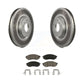 Transit Auto - Front Coated Disc Brake Rotors And Ceramic Pads Kit For INFINITI Nissan G37 Murano G35 M35 370Z 350Z EX35 M37 QX70 G25 Q70 Q70L M45 Q40 QX50 M56 EX37 M35h KGC-100269