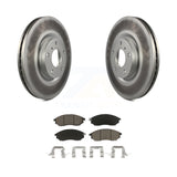 Transit Auto - Front Coated Disc Brake Rotors And Ceramic Pads Kit For INFINITI Nissan G37 Murano G35 M35 370Z 350Z EX35 M37 QX70 G25 Q70 Q70L M45 Q40 QX50 M56 EX37 M35h KGC-100269