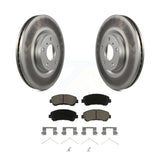 Transit Auto - Front Coated Disc Brake Rotors And Ceramic Pads Kit For 2009-2014 2016-2022 Nissan Maxima KGC-100272