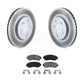 Transit Auto - Front Coated Disc Brake Rotors And Ceramic Pads Kit For 2005-2010 Honda Odyssey KGC-100278