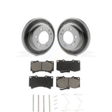 Transit Auto - Front Coated Disc Brake Rotors And Ceramic Pads Kit For Hummer H3 H3T KGC-100299