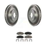 Transit Auto - Front Coated Disc Brake Rotors And Ceramic Pads Kit For Honda Accord Civic Acura CSX KGC-100306