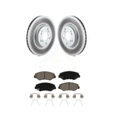Transit Auto - Front Coated Disc Brake Rotors And Ceramic Pads Kit For Honda Civic CR-V Acura ILX KGC-100308