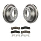 Transit Auto - Front Coated Disc Brake Rotors And Ceramic Pads Kit For Chevrolet Express 3500 GMC Savana Silverado HD Sierra Classic 4500 KGC-100327