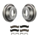 Transit Auto - Front Coated Disc Brake Rotors And Ceramic Pads Kit For Chevrolet Express 3500 GMC Savana Silverado HD Sierra Classic 4500 KGC-100327