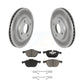 Transit Auto - Front Coated Disc Brake Rotors And Ceramic Pads Kit For 2004 Ford Focus LX Mid High SE ZTS ZTW ZX3 ZX5 From 04 05 KGC-100330