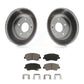 Transit Auto - Front Coated Disc Brake Rotors And Ceramic Pads Kit For Hyundai Elantra Kia Forte Veloster GT Forte5 Coupe Koup KGC-100340
