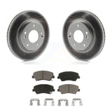 Transit Auto - Front Coated Disc Brake Rotors And Ceramic Pads Kit For Hyundai Elantra Kia Forte Veloster GT Forte5 Coupe Koup KGC-100340