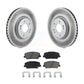 Transit Auto - Front Coated Disc Brake Rotors And Ceramic Pads Kit For 2011-2015 Kia Optima 2.0L KGC-100351