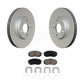 Transit Auto - Front Coated Disc Brake Rotors And Ceramic Pads Kit For 2017-2019 Kia Soul EV KGC-100357