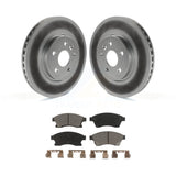 Transit Auto - Front Coated Disc Brake Rotors And Ceramic Pads Kit For Chevrolet Buick Encore Trax Sonic KGC-100386