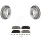 Transit Auto - Front Coated Disc Brake Rotors And Ceramic Pads Kit For Ford F-250 Super Duty F-350 KGC-100394