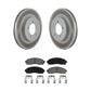 Transit Auto - Front Coated Disc Brake Rotors And Ceramic Pads Kit For Ford Explorer Mercury Mountaineer KGC-100421
