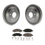 Transit Auto - Front Coated Disc Brake Rotors And Ceramic Pads Kit For 2007 GMC Sierra 1500 rear brakes KGC-100429