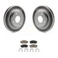 Transit Auto - Front Coated Disc Brake Rotors And Ceramic Pads Kit For Nissan Sentra Versa Cube KGC-100432