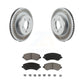 Transit Auto - Front Coated Disc Brake Rotors And Ceramic Pads Kit For 2002-2007 Jeep Liberty KGC-100438