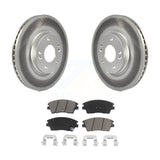 Transit Auto - Front Coated Disc Brake Rotors And Ceramic Pads Kit For Hyundai Elantra Tucson Kia Sportage KGC-100445