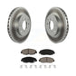 Transit Auto - Front Coated Disc Brake Rotors And Ceramic Pads Kit For Honda Accord Acura CL KGC-100448