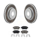 Transit Auto - Front Coated Disc Brake Rotors And Ceramic Pads Kit For 2001-2003 Toyota Prius KGC-100454