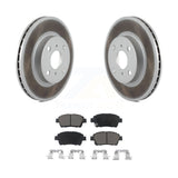 Transit Auto - Front Coated Disc Brake Rotors And Ceramic Pads Kit For 2001-2003 Toyota Prius KGC-100454