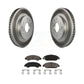 Transit Auto - Front Coated Disc Brake Rotors And Ceramic Pads Kit For 2007-2007 Chevrolet Tahoe GMC Suburban 1500 Yukon Cadillac Avalanche XL Escalade ESV EXT KGC-100456