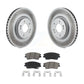 Transit Auto - Front Coated Disc Brake Rotors And Ceramic Pads Kit For 2017-2021 Kia Sportage Turbocharged KGC-100479