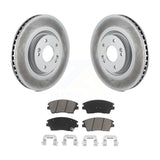 Transit Auto - Front Coated Disc Brake Rotors And Ceramic Pads Kit For 2017-2021 Kia Sportage Turbocharged KGC-100479