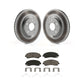 Transit Auto - Front Coated Disc Brake Rotors And Ceramic Pads Kit For 2009-2014 Acura TL KGC-100505