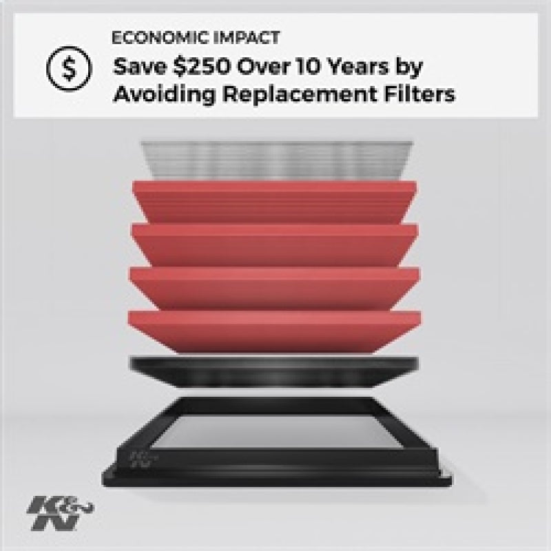K&N Replacement Air Filter for 11-12 Chrysler Town & Country / Dodge Grand Caravan / 11 VW Routan