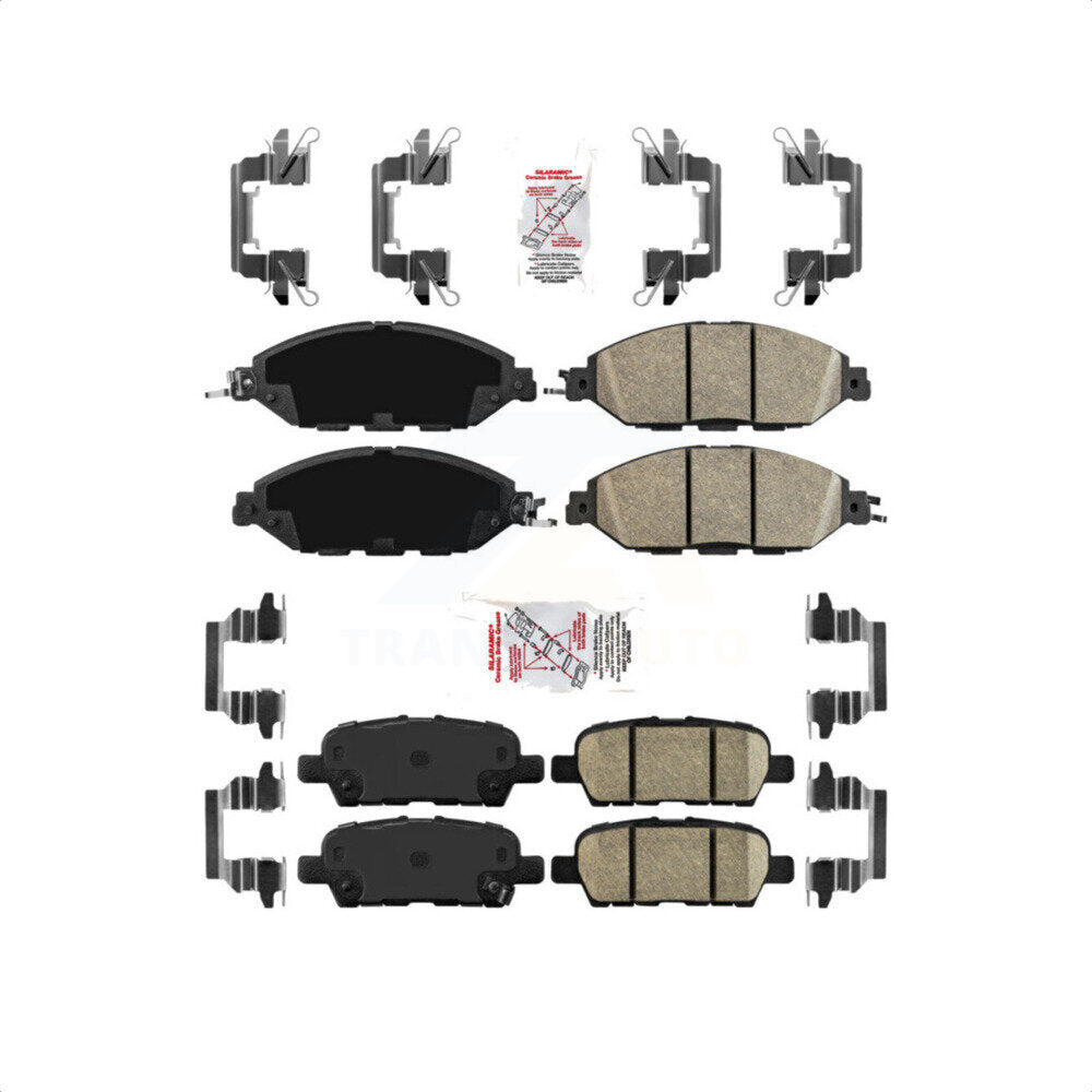 AmeriBRAKES Front Rear Ceramic Disc Brake Pads Kit For Nissan Pathfinder Murano INFINITI JX35 KNF-100005
