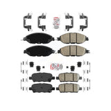 AmeriBRAKES Front Rear Ceramic Disc Brake Pads Kit For Nissan Pathfinder Murano INFINITI JX35 KNF-100006
