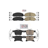 AmeriBRAKES Front Rear Ceramic Disc Brake Pads Kit For Chrysler Pacifica Voyager Grand Caravan KNF-100008