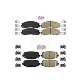 AmeriBRAKES Front Rear Ceramic Disc Brake Pads Kit For Dodge Grand Caravan Journey Chrysler Town & Country Ram C/V Volkswagen Routan KNF-100012